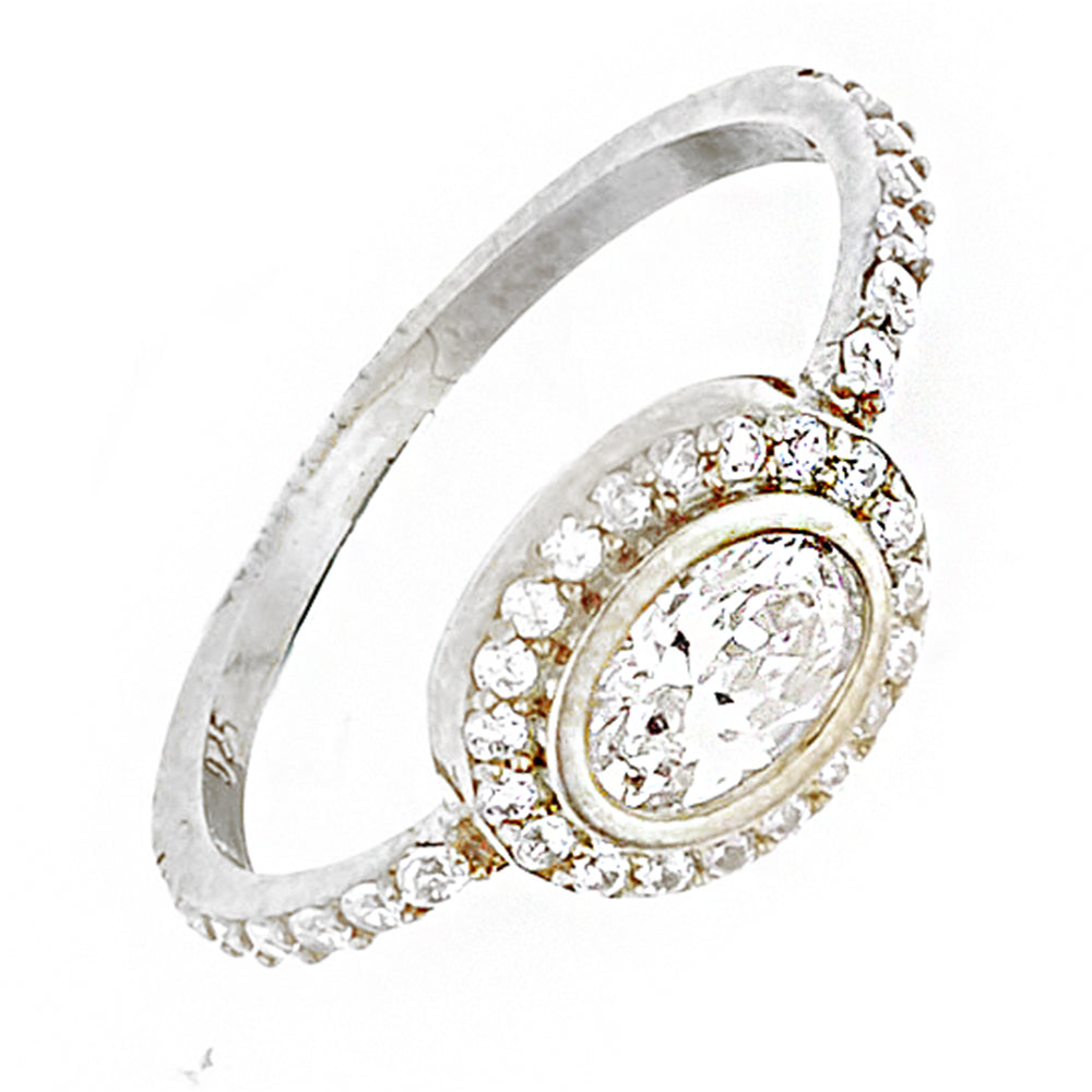 Baguette Silver Ring Sb1518