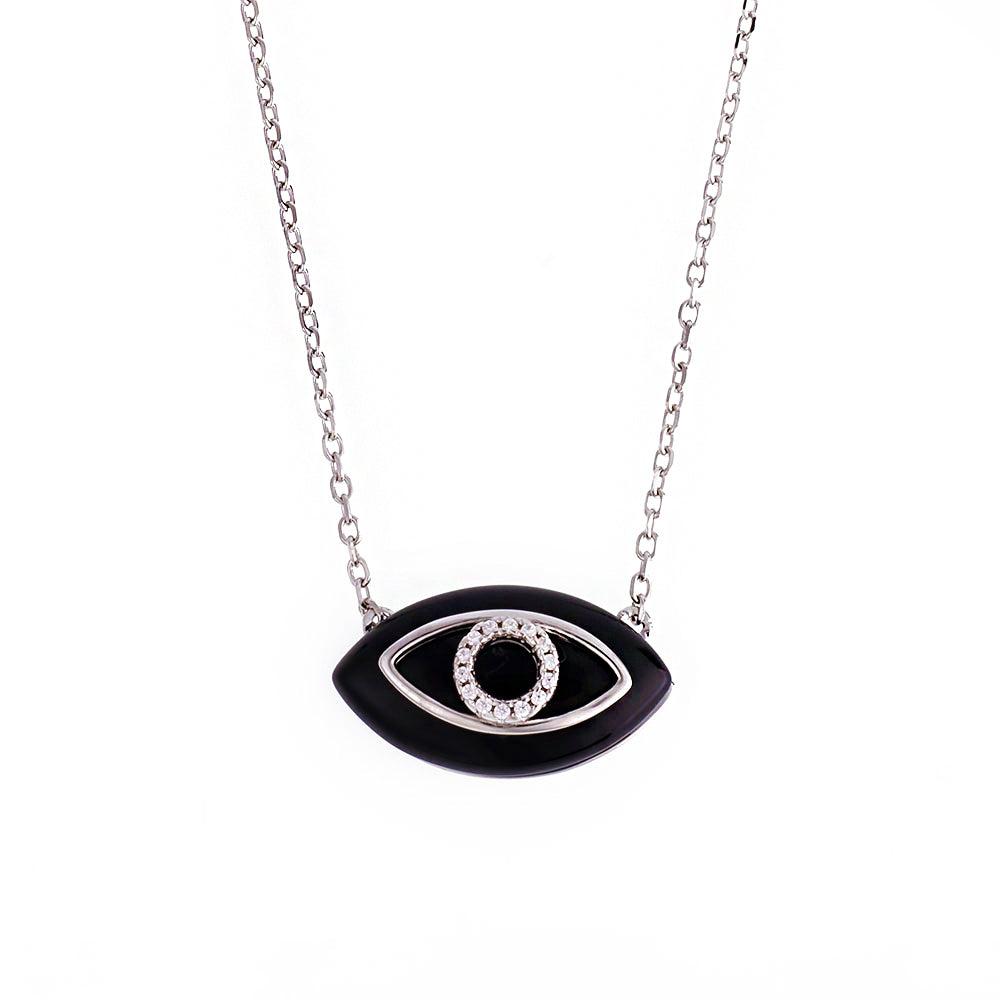 Eye Silver Necklace ms1552