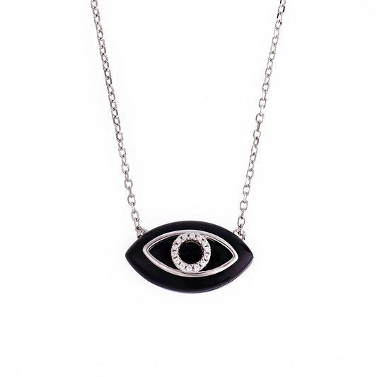 Eye Silver Necklace ms1552