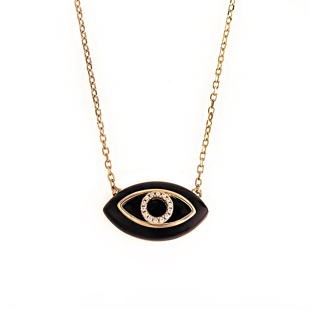 Eye Silver Necklace ms1552