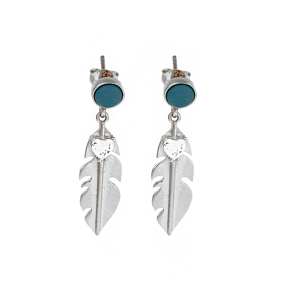 Leaf Silver Earrings Sb1596