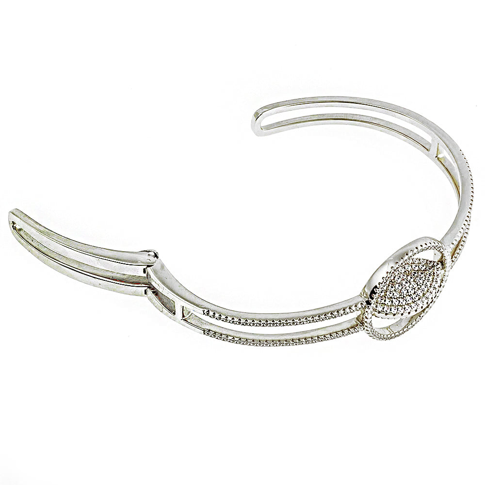 Double Sided Eye Silver Bracelet sB1628