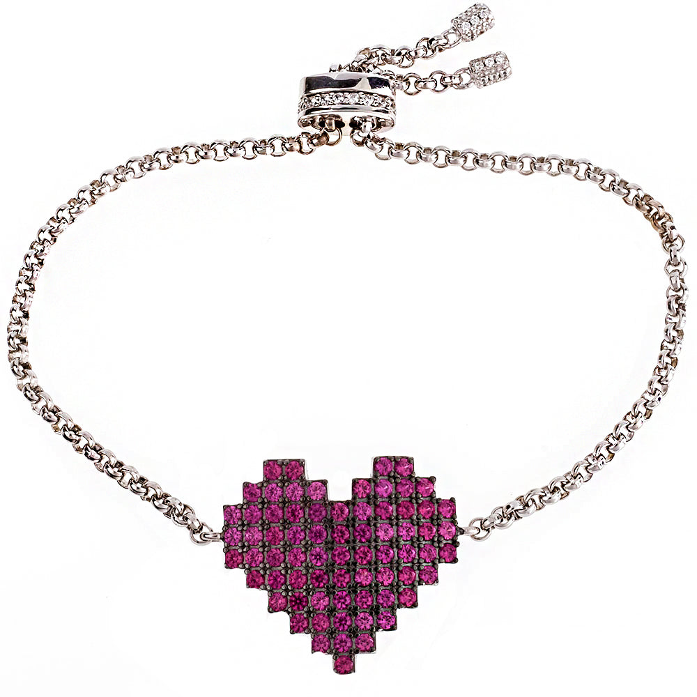 Heart Silver Bracelet Sb1640