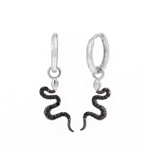 Snake Silver Earring Sb1754