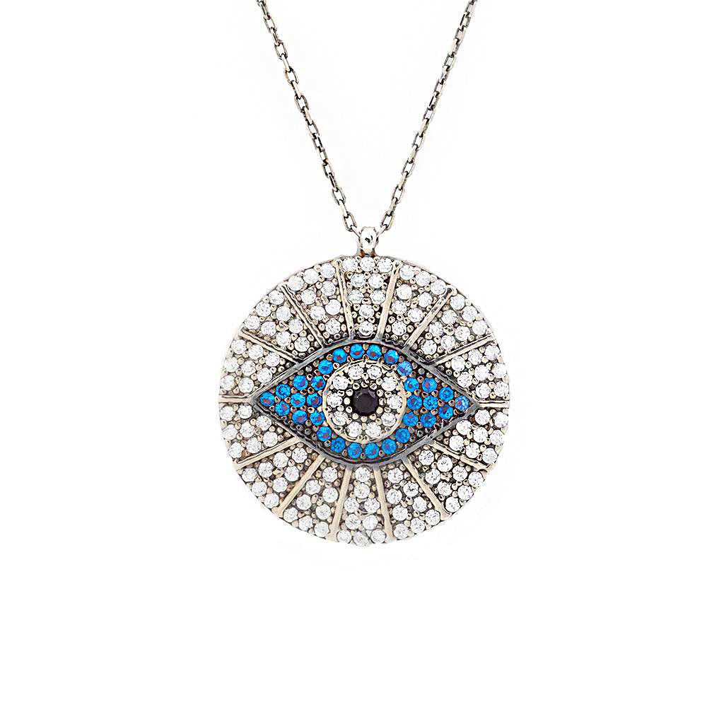 Eye Silver Necklace Sb1838