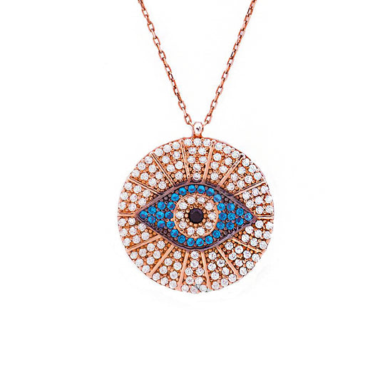 Eye Silver Necklace Sb1838