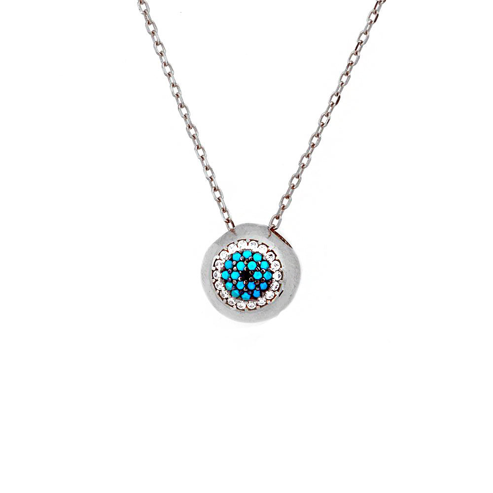 Eye Silver Necklace Sb1840