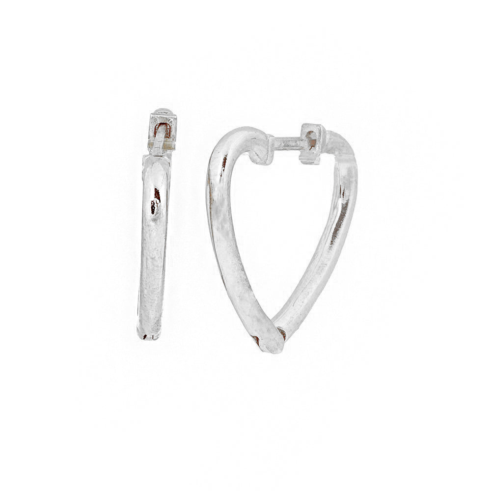 Heart Silver Earrings Sb1886