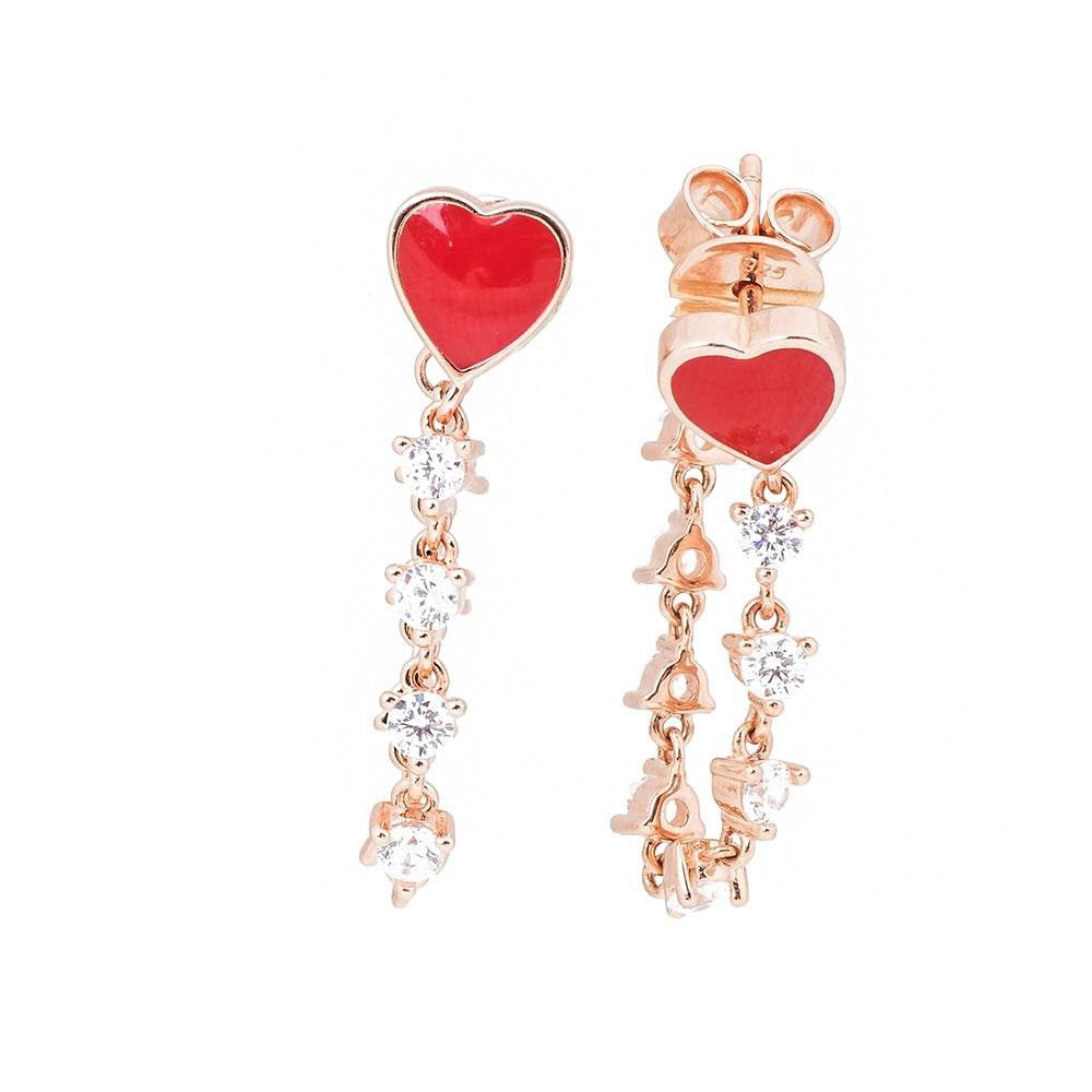 Heart Silver Earrings Sb1891