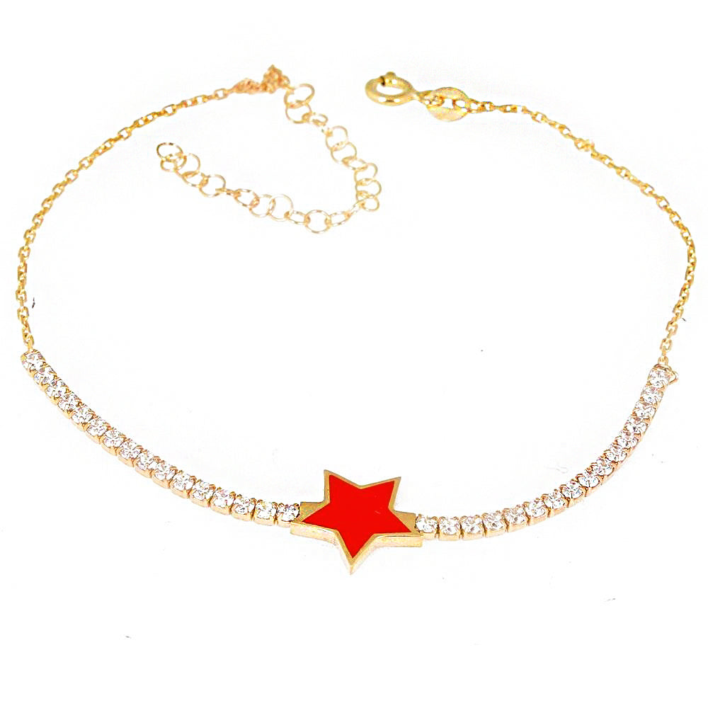 Star Neon Silver Bracelet Sb1958