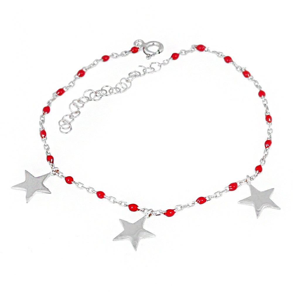 Star Silver Anklet Sb1977