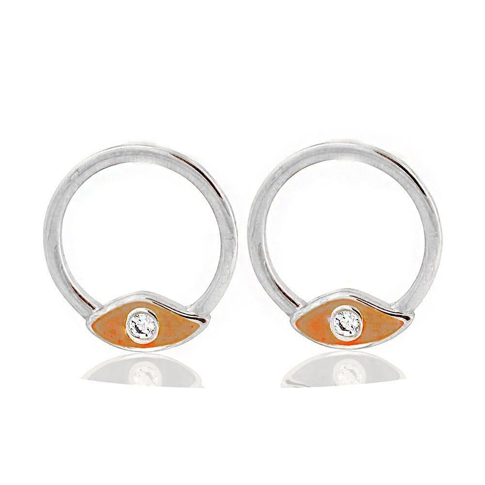 Leon Eye Silver Earring Sb2022