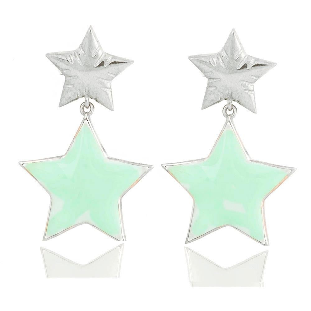 Leon Star Silver Earrings Sb2026