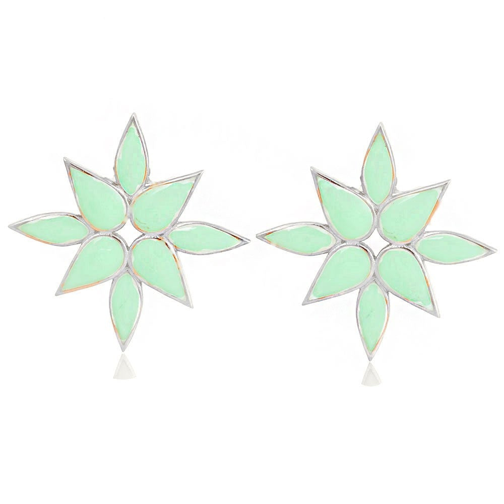 Leon Lotus Silver Earrings Sb2029