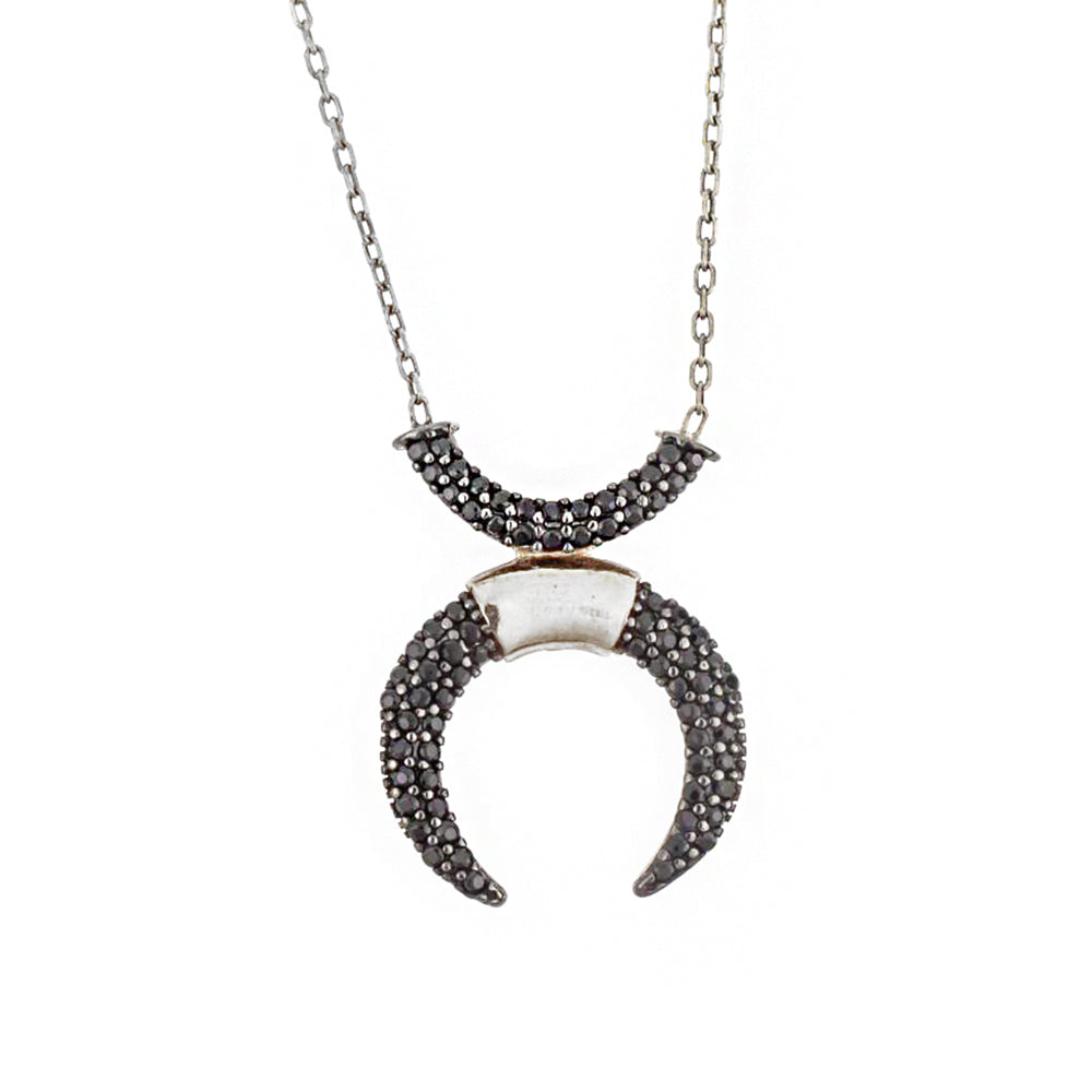 Crescent Silver Necklace SB202