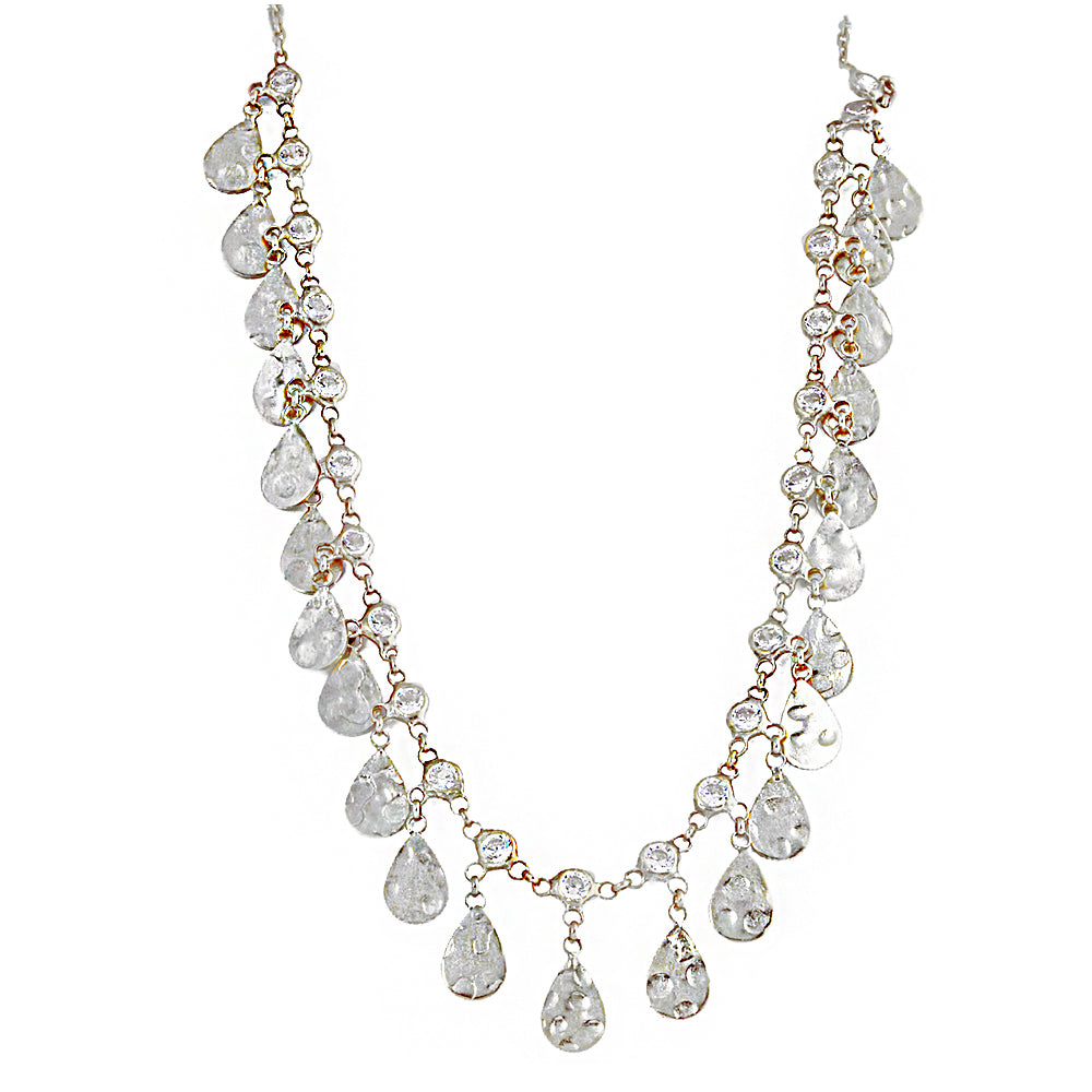 Sequin Silver Necklace Sb2060