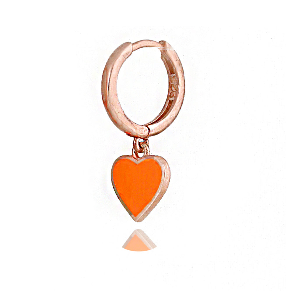 Heart Neon Silver Earrings Sb2083