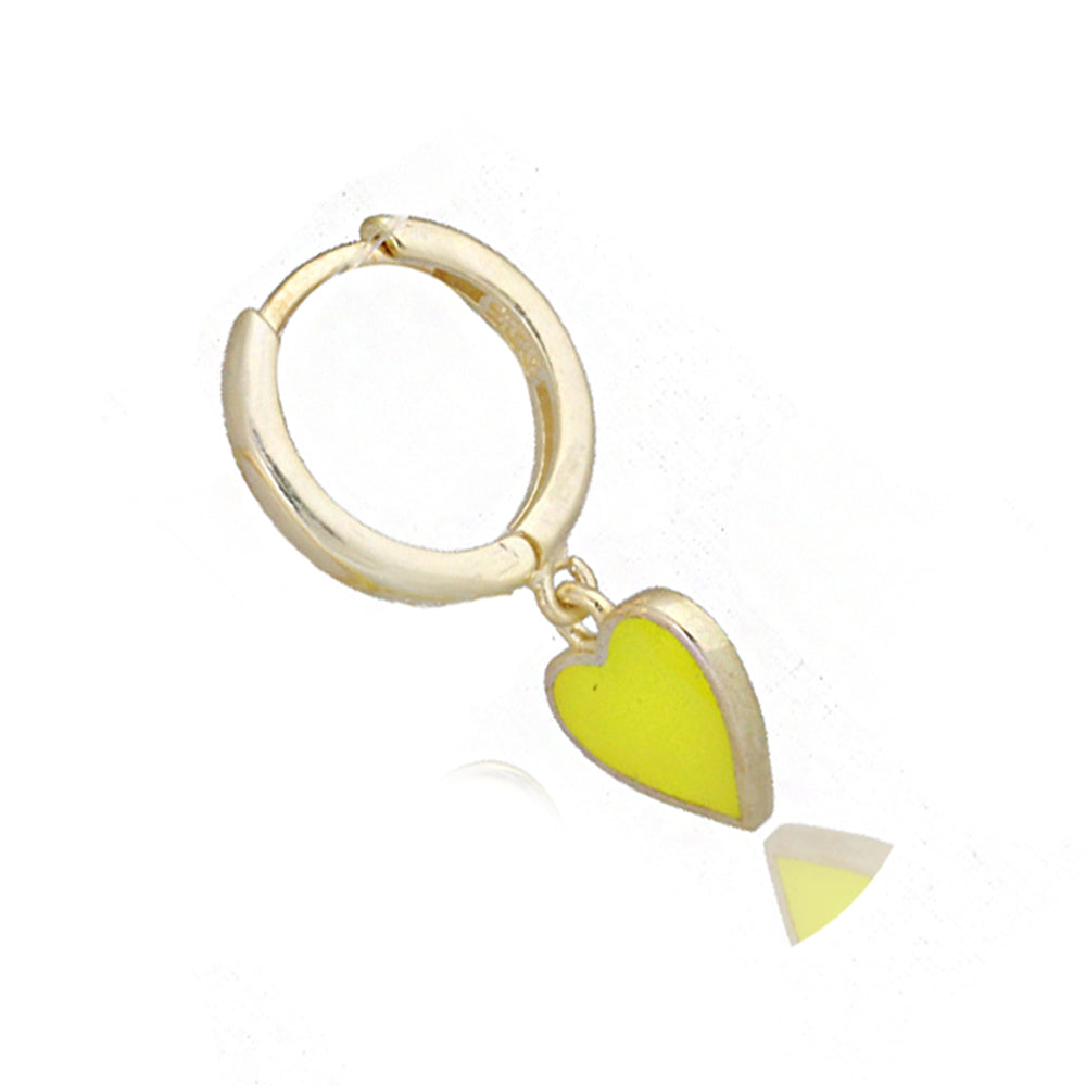 Heart Neon Silver Earrings Sb2085