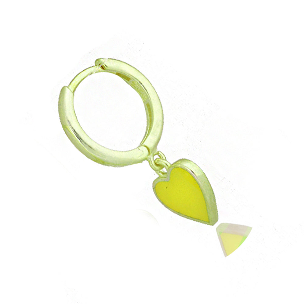 Heart Neon Silver Earrings Sb2085