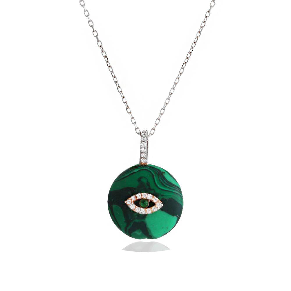 Eye Silver Necklace Sb2157