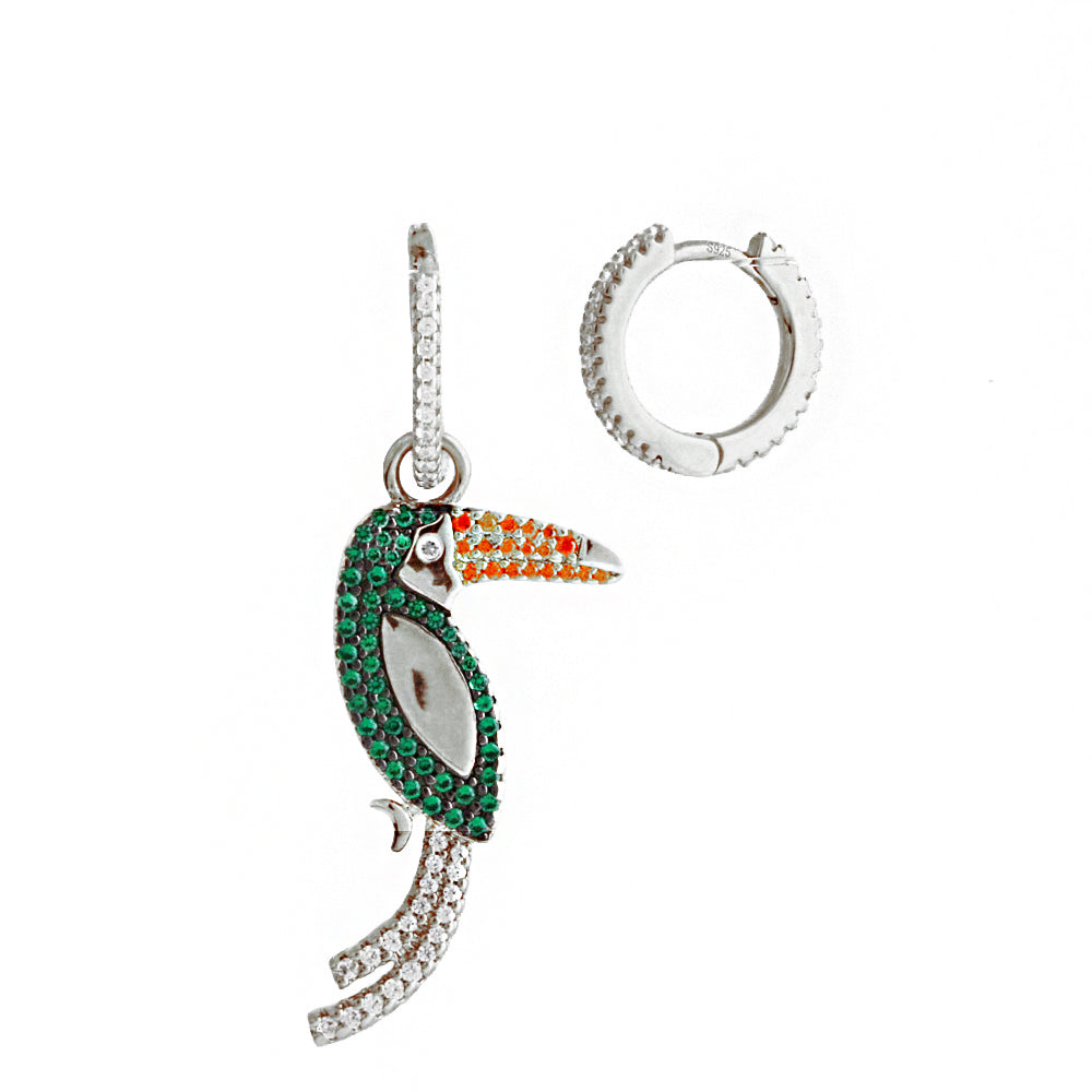 Parrot Imported Silver Earrings Sb2169