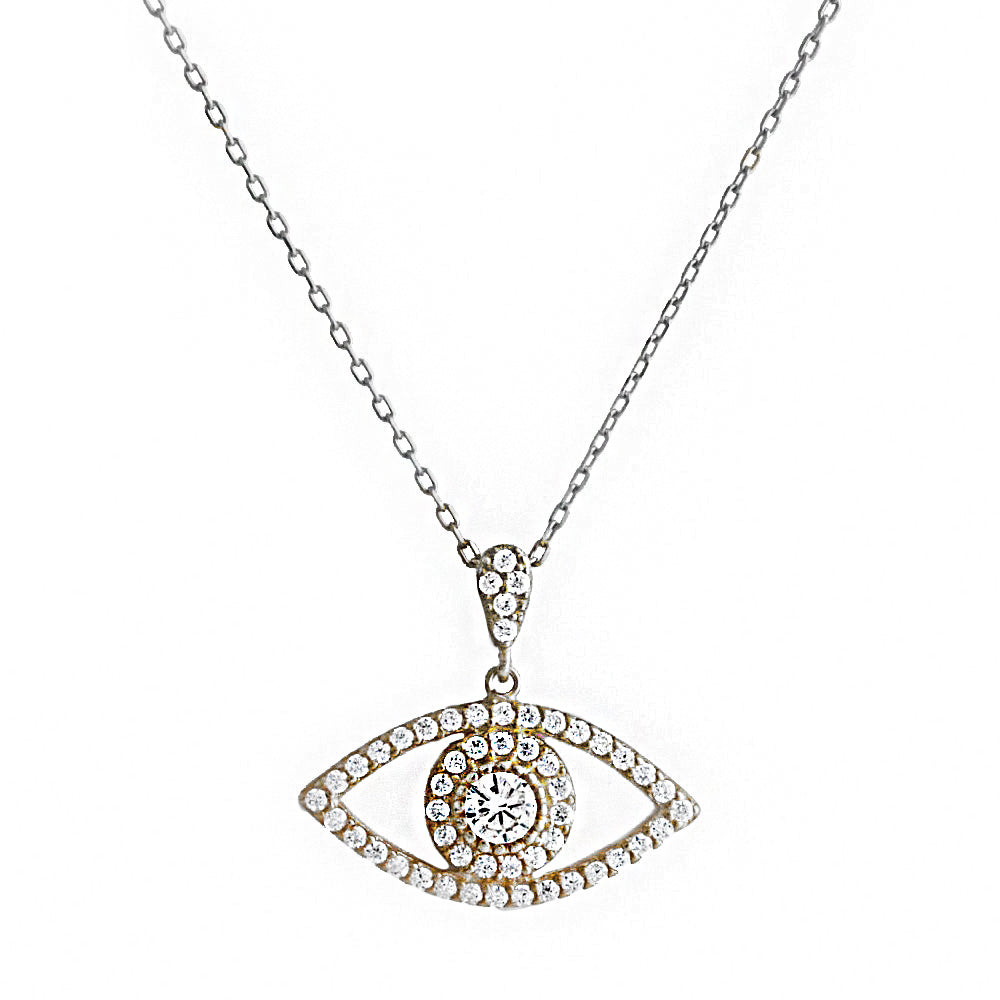 Eye Silver Necklace Sb2204