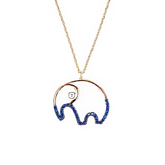 Elephant Silver Necklace SB220