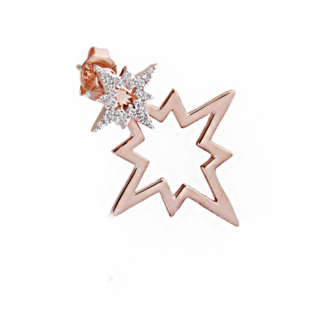 Pole Star Silver Earring MSKP2254