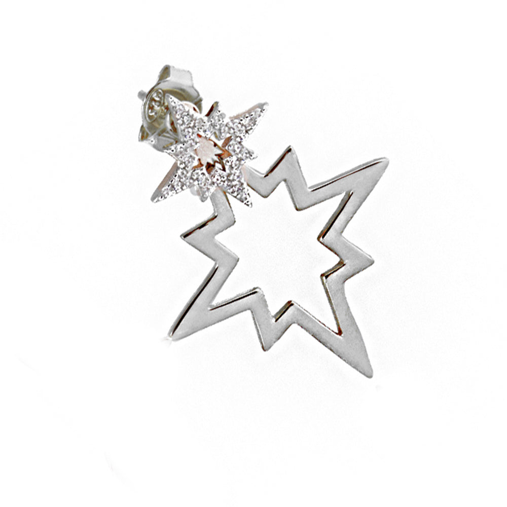 Pole Star Silver Earring MSKP2254