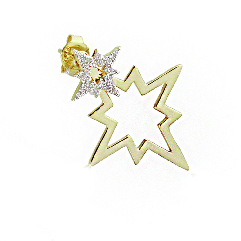 Pole Star Silver Earring MSKP2254