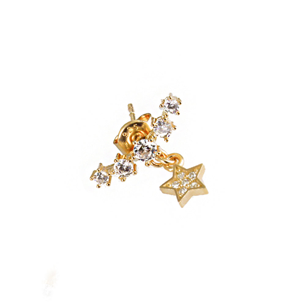 Star Silver Earring MSKP2258