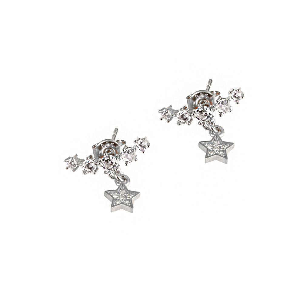 Star Silver Earring MSKP2258