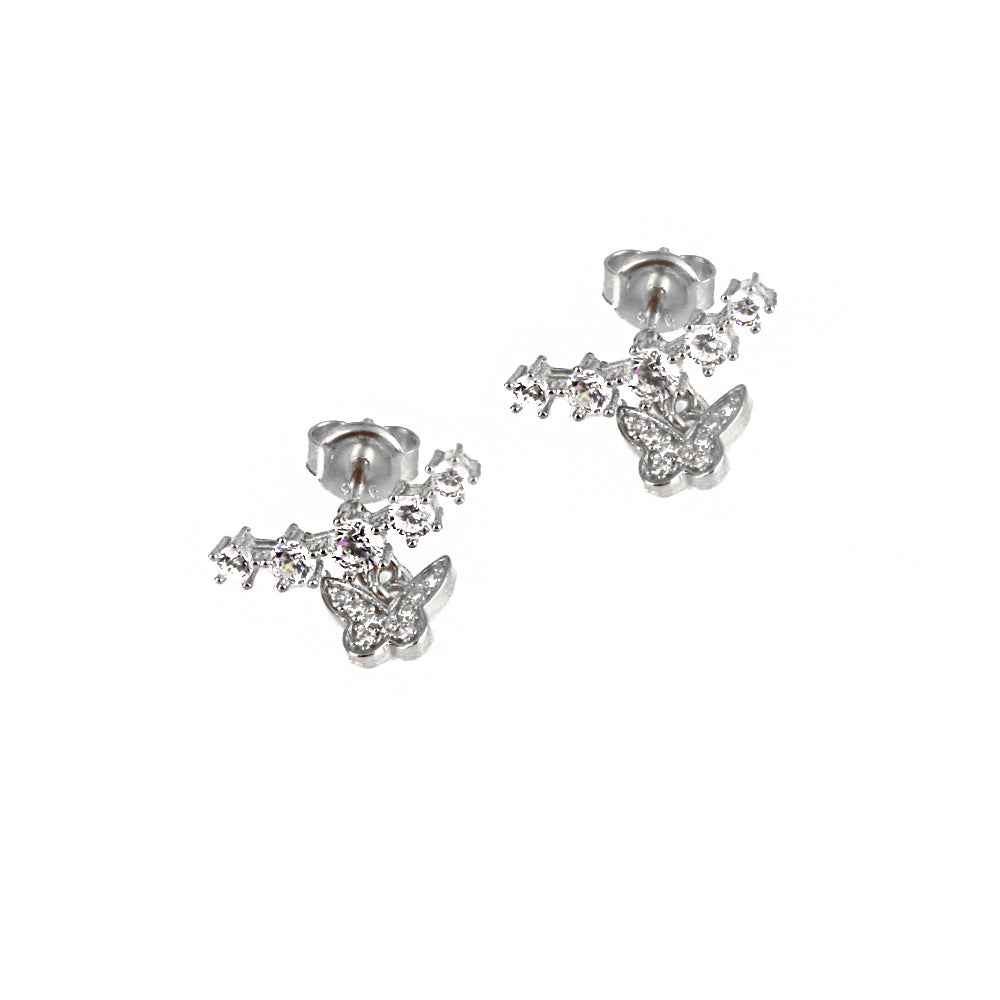 Butterfly Silver Earring MSKP2259