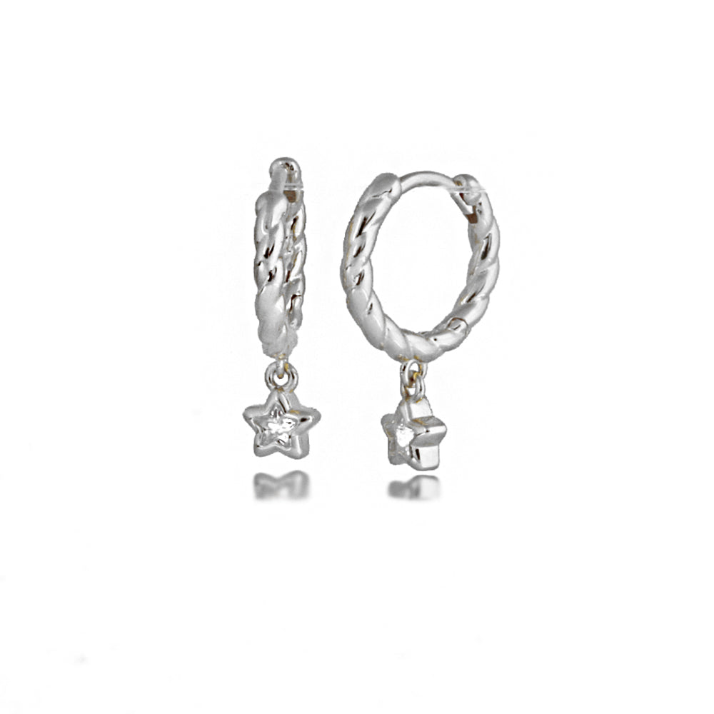 Star Silver Earring MSKP2271