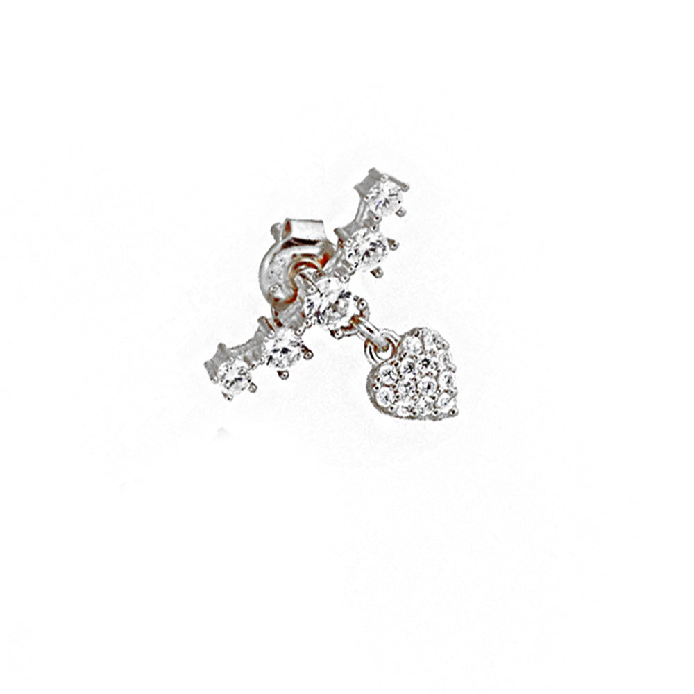 Heart Silver Earring MSKK2307