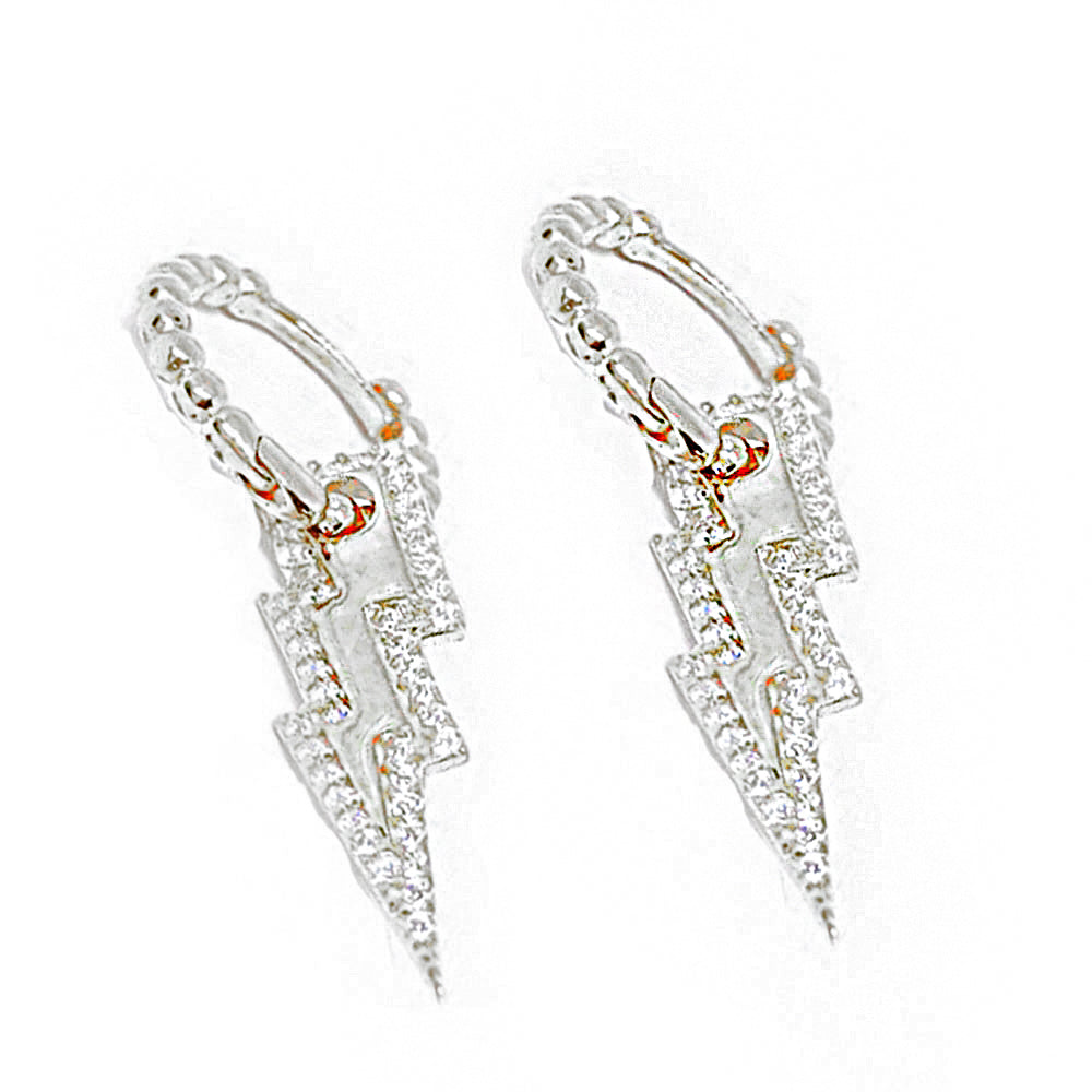 Lightning Silver Earrings KP2341