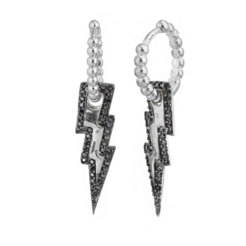 Lightning Silver Earrings KP2342