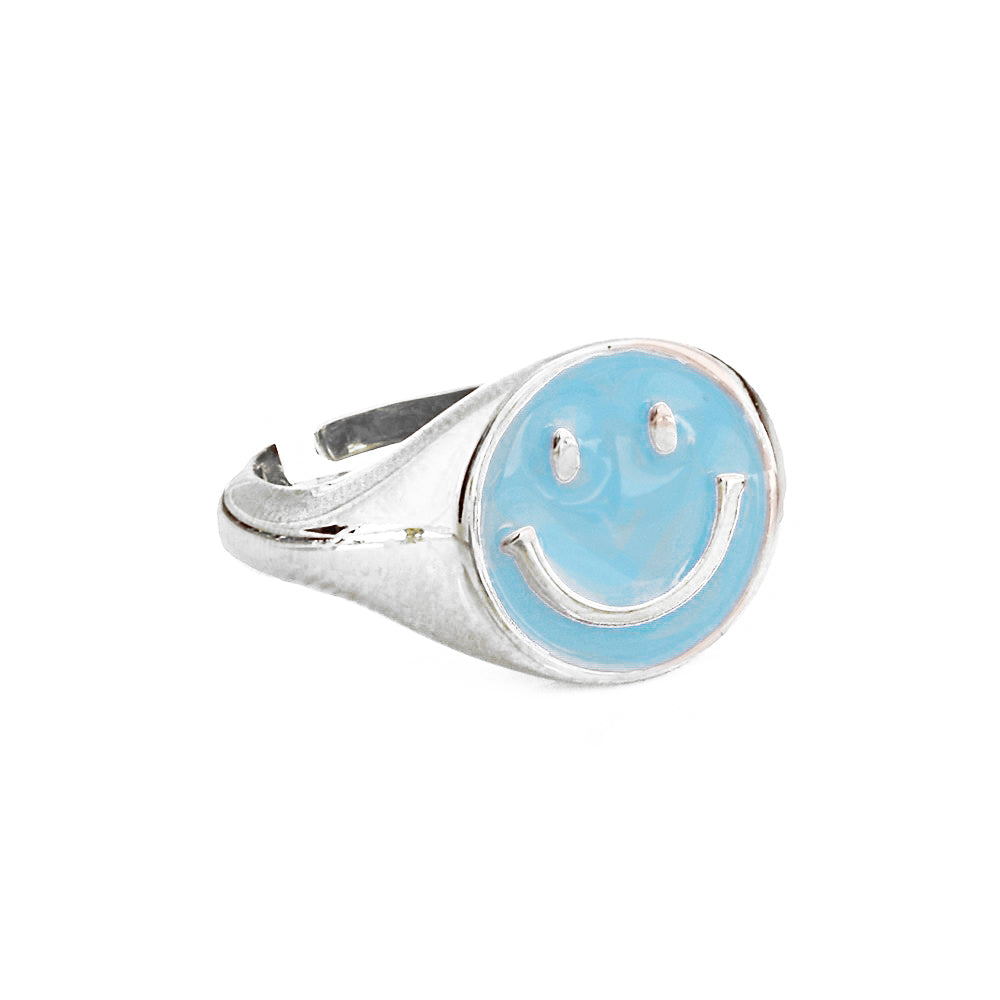 Smile Silver Ring Big Ms2398