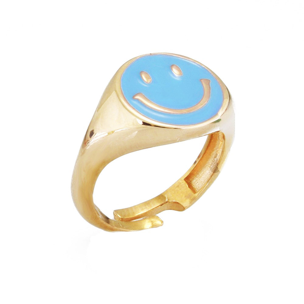 Smile Silver Ring Big Ms2398