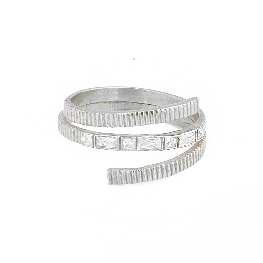 Stylish Silver Ring Sb2441