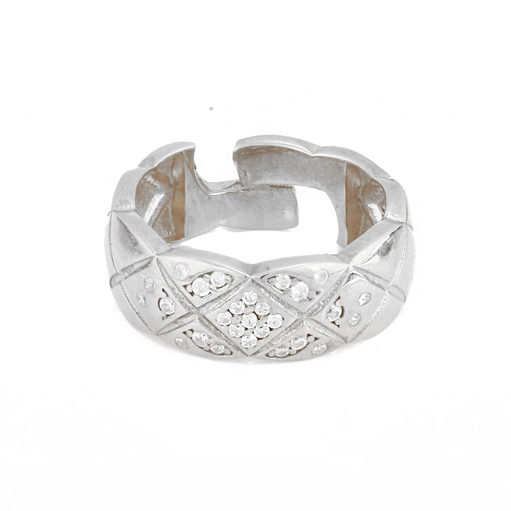 Stylish Silver Ring Sb2443