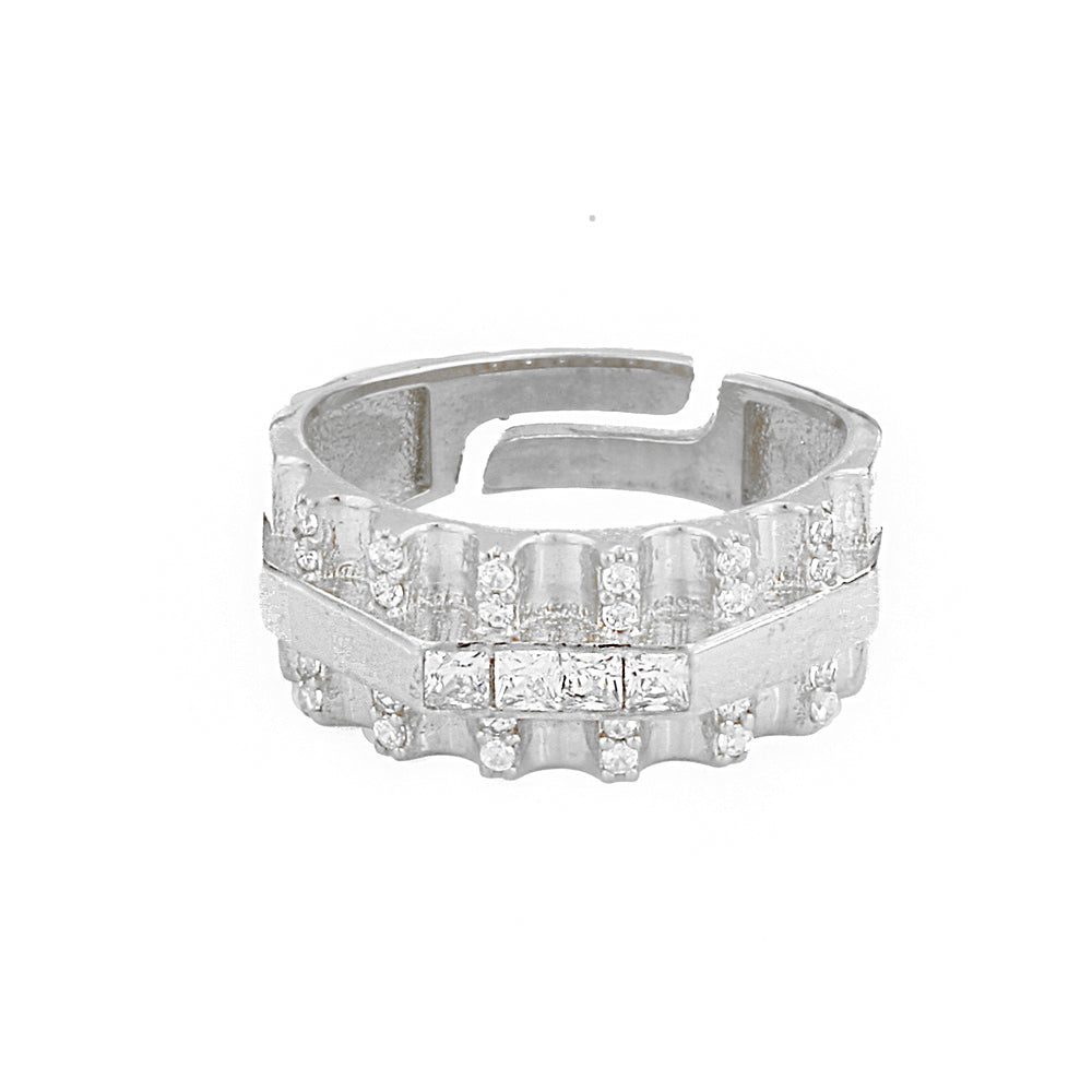 Stylish Silver Ring Sb2445