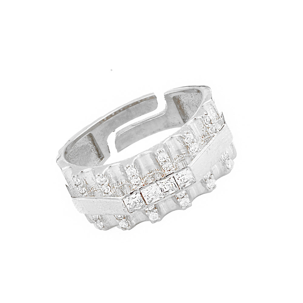 Stylish Silver Ring Sb2445