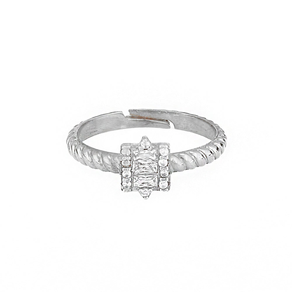 Baguette Silver Ring Ms2471