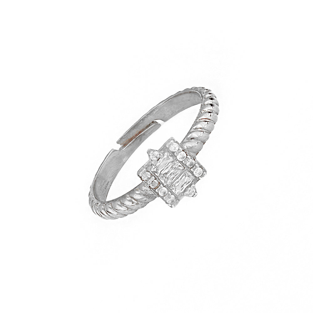 Baguette Silver Ring Ms2471