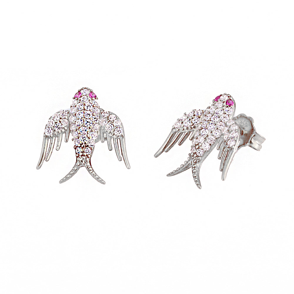 Bird Silver Earrings Ms2488