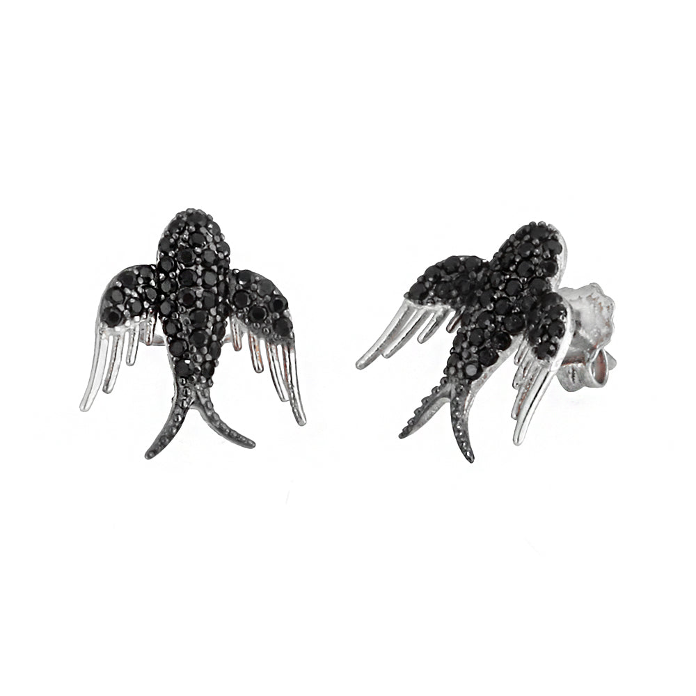 Bird Silver Earrings Ms2489