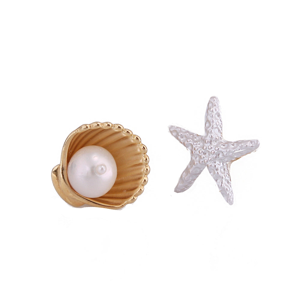 Oyster Star Silver Earring Ms2509