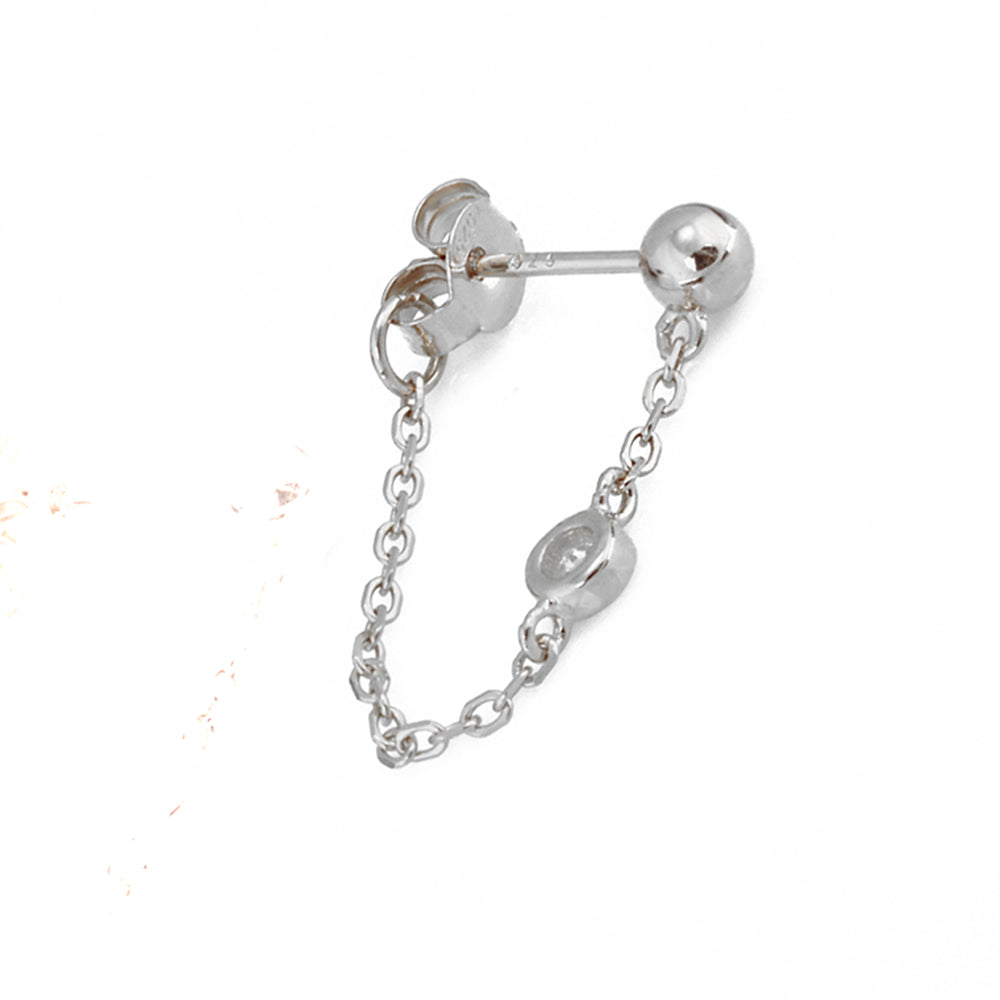 Ball Silver Earrings Ms2522