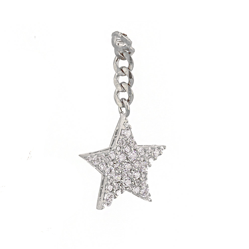 Star Silver Earring Ms2543